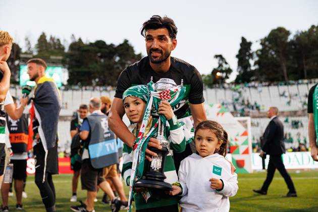 Ricardo Esgaio seen during Taca de Portugal 2025 final game between teams of SL Benfica and Sporting CP (Maciej Rogowski) Lisboa Estadio Nacional Jamor Portugal Copyright: xMaciejxRogowskix scpslb2425-229