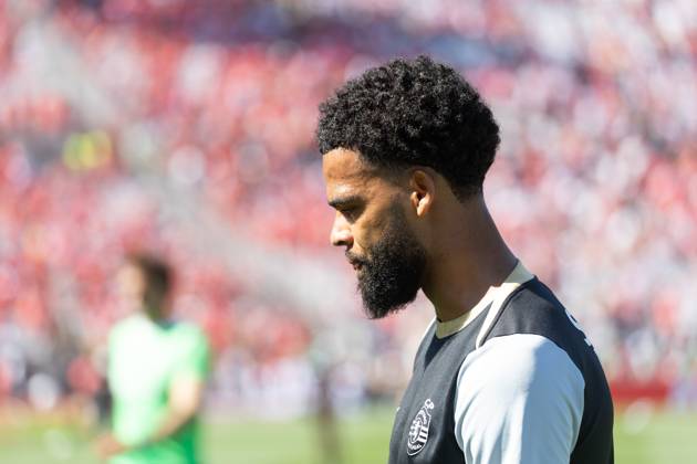 May 25, 2025, Caxias, Lisbon, Portugal: Sporting defender from The Netherlands JEREMIAH ST. JUSTE (3) before the start of final of the of the Portuguese Cup between Benfica and Sporting at Estadio Nacional Caxias Portugal - ZUMAs359 20250525_zsp_s359_018 Copyright: xAlexandrexdexSousax