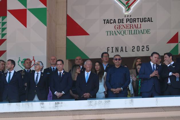 Lisboa, Portugal 25 05 2025 xJAx Taca de Portugal Generali Tranquilidade SL Benfica Sporting Clube de Portugal v l , Pedro Proenca and Presidente Marcelo Rebelo de Sousa Copyright: JoaquimxFerreira