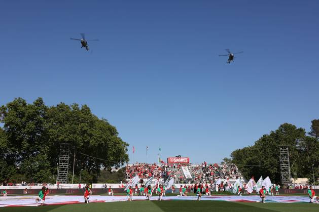 Lisboa, Portugal 25 05 2025 xJAx Taca de Portugal Generali Tranquilidade SL Benfica Sporting Clube de Portugal v l , before the match, helicopter Copyright: JoaquimxFerreira