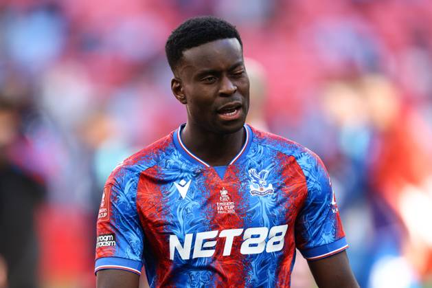Crystal Palace gegen Manchester City 17. Mai 2025, London FA Cup Finale Crystal Palace gegen Manchester City Marc Guehi von Crystal Palace hat ein geschwollenes Auge Foto Jacques Feeney Abseits London UK  Copyright: xJacquesxFeeneyx xOffsidexOffside