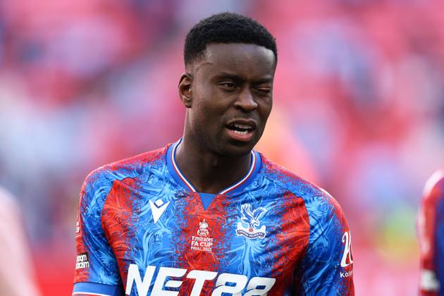 Crystal Palace gegen Manchester City 17. Mai 2025, London FA Cup Finale Crystal Palace gegen Manchester City Marc Guehi von Crystal Palace hat ein geschwollenes Auge Foto Jacques Feeney Abseits London UK  Copyright: xJacquesxFeeneyx xOffsidexOffside