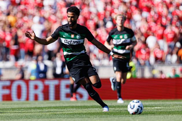 Jeremiah St. Juste seen during Taca de Portugal 2025 final game between teams of SL Benfica and Sporting CP (Maciej Rogowski) Lisboa Estadio Nacional Jamor Portugal Copyright: xMaciejxRogowskix tacadeportugal2025gamefull-135