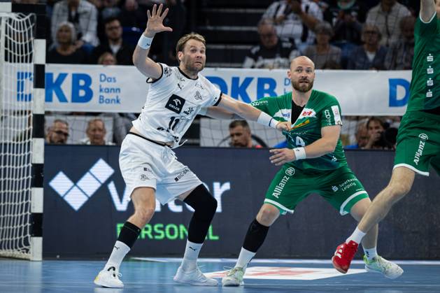 DAIKIN HBL THW Kiel vs SC DHfK Leipzig 28 05 25 Battle at the circle Petter Overby Nr 11, THW Kiel vs Moritz Preuss Nr 24, SC DHfK Leipzig DAIKIN HBL THW Kiel vs SC DHfK Leipzig, Wunderino Arena on 28 05 25 Copyright: xBEAUTIFULxSPORTS MarioxM.xKobergx