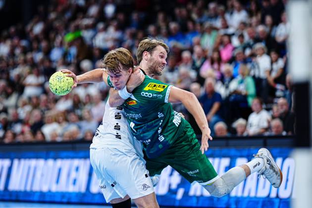 Petter Oeverby THW Kiel, 11 , Andri Mar Runarsson SC DHfK Leipzig, 04 GER, THW Kiel vs SC DHfK Leipzig, Handball, Bundesliga, Matchday, 31, Season 2024 2025, 28 05 2025 GER, THW Kiel vs SC DHfK Leipzig, Handball, Bundesliga, Matchday, 31, Season 2024 2025, 28 05 2025 Kiel Copyright: xEibner-Pressefoto MarcelxvonxFehrnx EP_MFN