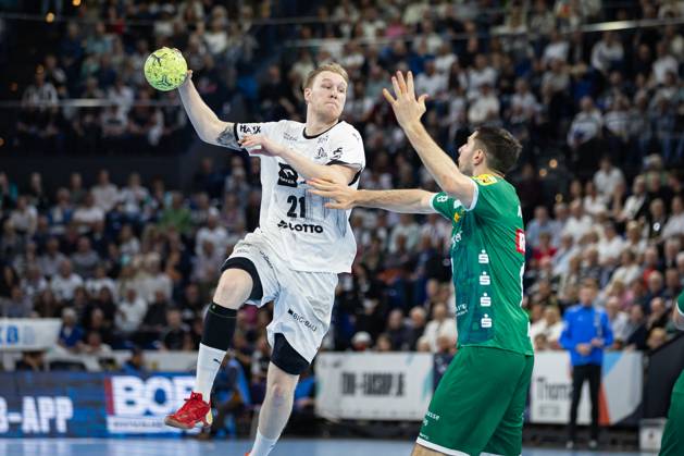 DAIKIN HBL THW Kiel vs SC DHfK Leipzig 28 05 25 Eric Johansson Nr 21, THW Kiel in attack DAIKIN HBL THW Kiel vs SC DHfK Leipzig, Wunderino Arena on 28 05 25 Copyright: xBEAUTIFULxSPORTS MarioxM.xKobergx