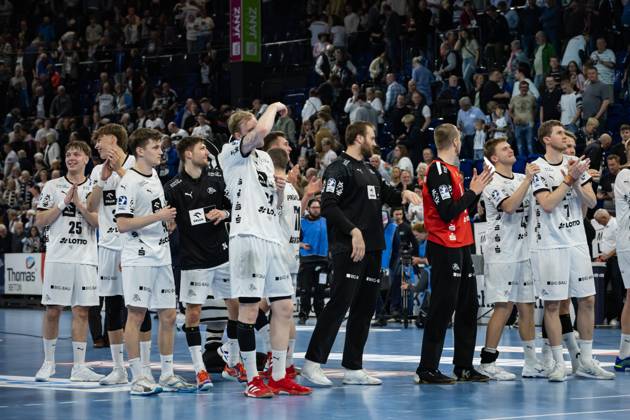 DAIKIN HBL THW Kiel vs SC DHfK Leipzig 28 05 25 Cheers after victory Team THW Kiel DAIKIN HBL THW Kiel vs SC DHfK Leipzig, Wunderino Arena on 28 05 25 Copyright: xBEAUTIFULxSPORTS MarioxM.xKobergx