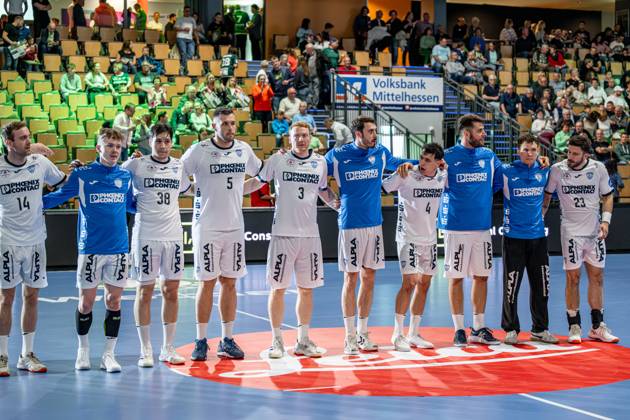 Handball Bundesliga HSG Wetzlar TBV Lemgo Lippe, 28 05 25 Bobby Schagen TBV Lemgo Lippe, 14 , Sadik Emre Herseklioglu TBV Lemgo Lippe, 38 , Jan Brosch TBV Lemgo Lippe, 5 , Nicolai Theilinger TBV Lemgo Lippe, 3 , Hendrik Wagner TBV Lemgo Lippe, 28 , Samuel Zehnder TBV Lemgo Lippe, 4 , Constantin Möstl TBV Lemgo Lippe, 1 , Tim Suton TBV Lemgo Lippe, 23 Handball Bundesliga HSG Wetzlar TBV Lemgo Lippe Wetzlar, 28 05 25 Copyright: xBEAUTIFULxSPORTS Roeczeyx