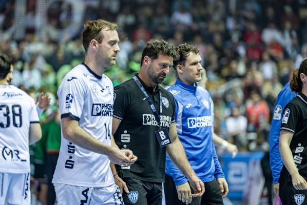 Handball Bundesliga HSG Wetzlar TBV Lemgo Lippe, 28 05 25 Florian Kehrmann TBV Lemgo Lippe , Bobby Schagen TBV Lemgo Lippe, 14 , Constantin Möstl TBV Lemgo Lippe, 1 Handball Bundesliga HSG Wetzlar TBV Lemgo Lippe Wetzlar, 28 05 25 Copyright: xBEAUTIFULxSPORTS Roeczeyx