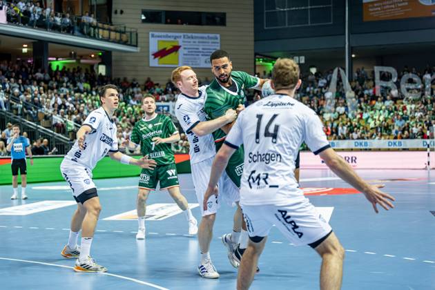 Handball Bundesliga HSG Wetzlar TBV Lemgo Lippe, 28 05 25 Philipp Ahounasou HSG Wetzlar, 19 , Bobby Schagen TBV Lemgo Lippe, 14 , Frederik Simak TBV Lemgo Lippe, 8 , Dominik Mappes HSG Wetzlar, 7 , Nicolai Theilinger TBV Lemgo Lippe, 3 Handball Bundesliga HSG Wetzlar TBV Lemgo Lippe Wetzlar, 28 05 25 Copyright: xBEAUTIFULxSPORTS Roeczeyx