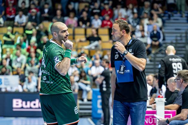 Handball Bundesliga HSG Wetzlar TBV Lemgo Lippe, 28 05 25 Vladimir Vranjes HSG Wetzlar, 14 , Momir Ilic HSG Wetzlar Handball Bundesliga HSG Wetzlar TBV Lemgo Lippe Wetzlar, 28 05 25 Copyright: xBEAUTIFULxSPORTS Roeczeyx