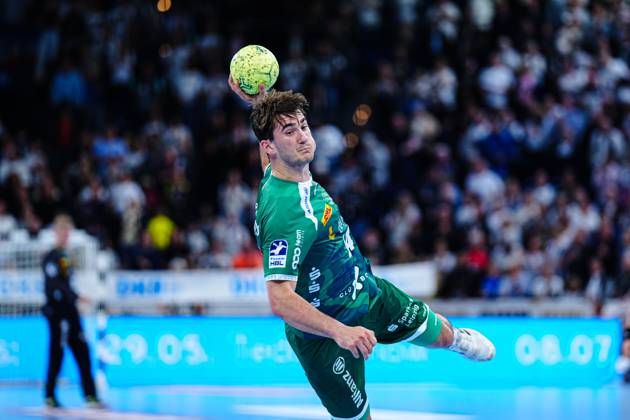 Throw Goal Stephan Seitz SC DHfK Leipzig, 44 GER, THW Kiel vs SC DHfK Leipzig, Handball, Bundesliga, Matchday, 31, Season 2024 2025, 28 05 2025 GER, THW Kiel vs SC DHfK Leipzig, Handball, Bundesliga, Matchday, 31, Season 2024 2025, 28 05 2025 Kiel Copyright: xEibner-Pressefoto MarcelxvonxFehrnx EP_MFN