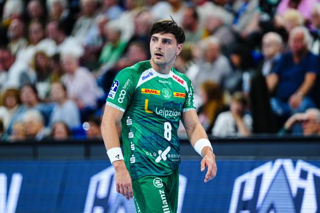 Lucas Krzikalla SC DHfK Leipzig, 08 GER, THW Kiel vs SC DHfK Leipzig, Handball, Bundesliga, Matchday, 31, Season 2024 2025, 28 05 2025 GER, THW Kiel vs SC DHfK Leipzig, Handball, Bundesliga, Matchday, 31, Season 2024 2025, 28 05 2025 Kiel Copyright: xEibner-Pressefoto MarcelxvonxFehrnx EP_MFN