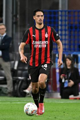 TIJANI REIJNDERS, Serie A 2024-25, Milan-Monza 2-0, Milan New Shirt 2025-26, azione, action, single shot SERIE A 2024-25 MILAN-MONZA 2-0 Milan Maglia Nuova 2025-26