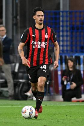 TIJANI REIJNDERS, Serie A 2024-25, Milan-Monza 2-0, Milan New Shirt 2025-26, azione, action, single shot SERIE A 2024-25 MILAN-MONZA 2-0 Milan Maglia Nuova 2025-26