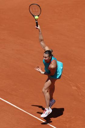 May 30, 2025, Paris, Celestynow, France: ARYNA SABALENKA during the match against Olga Danilovic of Serbia at the third round of the French Open 2025 at Roland Garros in Paris. Paris France - ZUMAc278 20250530_zsp_c278_008 Copyright: xMarcinxCholewinskix