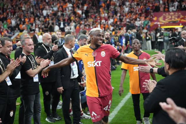 Victor Osimhen of Galatasaray after the Turkish Super League match between Galatasaray and Basaksehir FK at Rams Park Stadium in Istanbul , Turkey on May 30 , 2025. ( Photo by Seskimphoto) Istanbul Turkey Istanbul Turkey Copyright: xSeskimphotox GSaray-Basaksehir-30525 (177)
