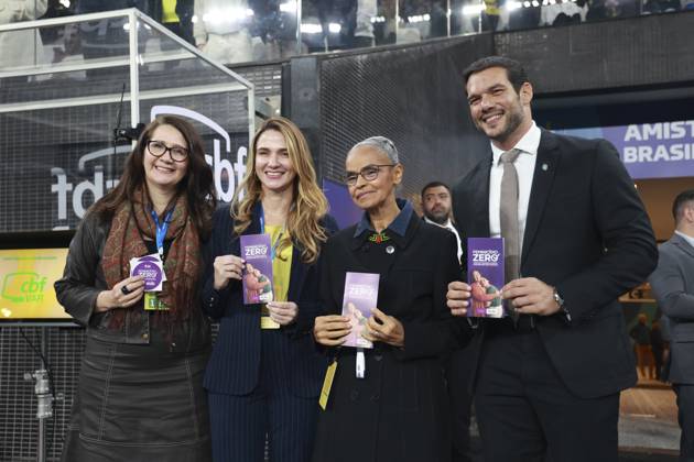 Friendly match between Brazil and Japan in Sao Paulo Sao Paulo (SP), 05 30 2025 friendly teams Brazil Japan the new president of the Brazilian Football Confederation CBF, Samir Xaud, his vice president Michelle Ramalho and Marina Silva, Minister of State for the Environment and Climate Change of Brazil, during the match between Brazil and Japan, held at the Neo Quimica Arena, Sao Paulo-SP, this Friday, May 30, 2025. (Foto: Leco Viana Thenews2 imago images) Copyright: xLecoxVianax