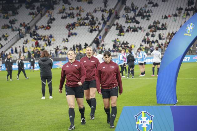 Friendly match between Brazil and Japan in Sao Paulo Sao Paulo (SP), 05 30 2025 friendly teams Brazil Japan refereeing during the match between Brazil and Japan, held at the Neo Quimica Arena, Sao Paulo-SP, this Friday, May 30, 2025. (Foto: Leco Viana Thenews2 imago images) Copyright: xLecoxVianax