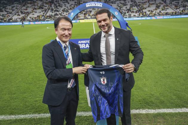 Friendly match between Brazil and Japan in Sao Paulo Sao Paulo (SP), 05 30 2025 friendly teams Brazil Japan the new president of the Brazilian Football Confederation CBF, Samir Xaud, during the match between Brazil and Japan, held at the Neo Quimica Arena, Sao Paulo-SP, this Friday, May 30, 2025. (Foto: Leco Viana Thenews2 imago images) Copyright: xLecoxVianax