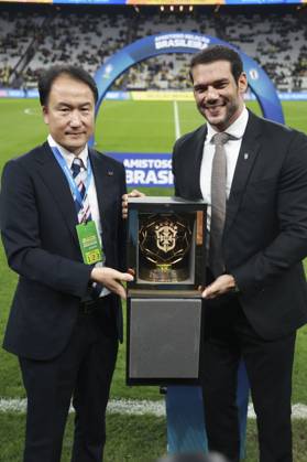Friendly match between Brazil and Japan in Sao Paulo Sao Paulo (SP), 05 30 2025 friendly teams Brazil Japan the new president of the Brazilian Football Confederation CBF, Samir Xaud, during the match between Brazil and Japan, held at the Neo Quimica Arena, Sao Paulo-SP, this Friday, May 30, 2025. (Foto: Leco Viana Thenews2 imago images) Copyright: xLecoxVianax