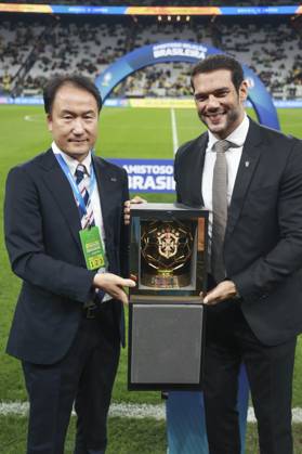 Friendly match between Brazil and Japan in Sao Paulo Sao Paulo (SP), 05 30 2025 friendly teams Brazil Japan the new president of the Brazilian Football Confederation CBF, Samir Xaud, during the match between Brazil and Japan, held at the Neo Quimica Arena, Sao Paulo-SP, this Friday, May 30, 2025. (Foto: Leco Viana Thenews2 imago images) Copyright: xLecoxVianax