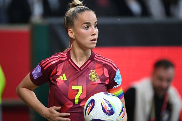 Giulia GWINN GER portrait, portrait, portrait, cropped single image, single motif, UEFA Womens Nations League, 5 matchday, matchday 5, womens national soccer match, Germany GER Netherlands NED 4 0 on 30 05 2025 in Bremen Germany Â