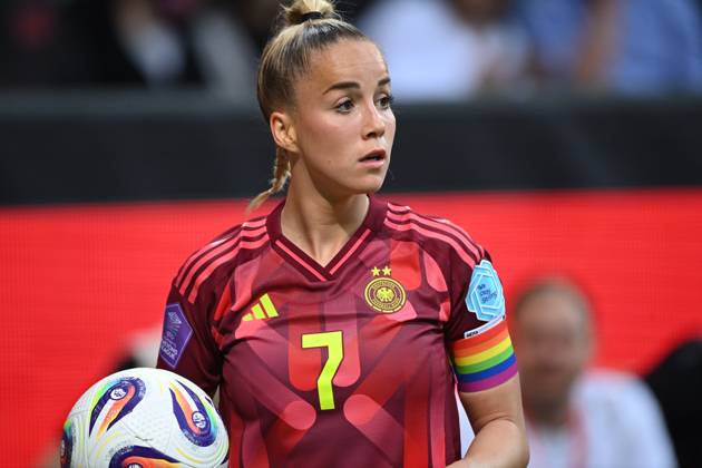 Giulia GWINN GER portrait, portrait, portrait, cropped single image, single motif, UEFA Womens Nations League, 5 matchday, matchday 5, womens national soccer match, Germany GER Netherlands NED 4 0 on 30 05 2025 in Bremen Germany Â