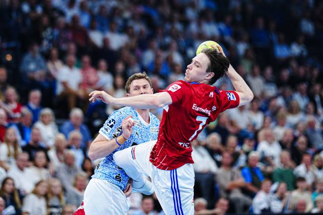 Throw Goal Leif Tissier Handball Sport Verein Hamburg, 07 GER, THW Kiel vs Handball Sport Verein Hamburg, Handball, Bundesliga, Matchday 32, Season 2024 2025, 31 05 2025 GER, THW Kiel vs Handball Sport Verein Hamburg, Handball, Bundesliga, Matchday 32, Season 2024 2025, 31 05 2025 Kiel Copyright: xEibner-Pressefoto MarcelxvonxFehrnx EP_MFN