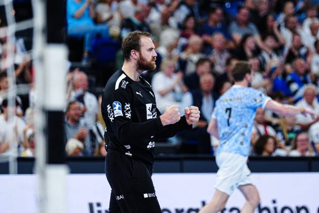 Cheers after Andreas Wolffs save THW Kiel, 33 GER, THW Kiel vs Handball Sport Verein Hamburg, Handball, Bundesliga, Matchday 32, 2024 2025 season, 31 05 2025 GER, THW Kiel vs Handball Sport Verein Hamburg, Handball, Bundesliga, Matchday 32, 2024 2025 season, 31 05 2025 Kiel Copyright: xEibner-Pressefoto MarcelxvonxFehrnx EP_MFN