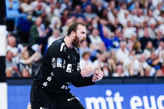 Cheers after Andreas Wolffs save THW Kiel, 33 GER, THW Kiel vs Handball Sport Verein Hamburg, Handball, Bundesliga, Matchday 32, 2024 2025 season, 31 05 2025 GER, THW Kiel vs Handball Sport Verein Hamburg, Handball, Bundesliga, Matchday 32, 2024 2025 season, 31 05 2025 Kiel Copyright: xEibner-Pressefoto MarcelxvonxFehrnx EP_MFN