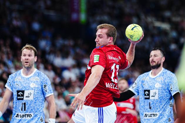 Throw Goal Niklas Weller Handball Sport Verein Hamburg, 13 GER, THW Kiel vs Handball Sport Verein Hamburg, Handball, Bundesliga, Matchday 32, Season 2024 2025, 31 05 2025 GER, THW Kiel vs Handball Sport Verein Hamburg, Handball, Bundesliga, Matchday 32, Season 2024 2025, 31 05 2025 Kiel Copyright: xEibner-Pressefoto MarcelxvonxFehrnx EP_MFN