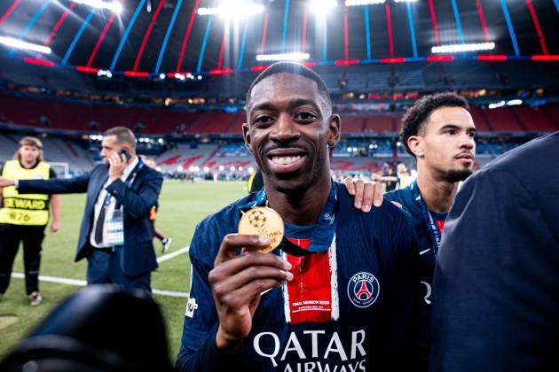2025.06.01 Monachium 2024 2025 UEFA Final Ligi Mistrzow Allianz Arena Monachium PSG - Inter Mediolan N z Ousmane Dembele z pucharem ligi mistrzow with uefa champions league cup Foto Mateusz Porzucek PressFocus 2025.06.01 Monachium UEFA Champions League Final Allianz Arena stadium Munich Paris Saint Germain - FC Internazionale Milano PSG - Inter Mediolan Ousmane Dembele z pucharem ligi mistrzow with uefa champions league cup Credit: Mateusz Porzucek PressFocus NEWSPIX.PL --- newspix.pl