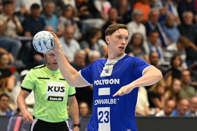 Solo picture Ole Pregler VfL Gummersbach 23 VfL Gummersbach vs SC DHfK Leipzig, Handball, Daikin 1 Bundesliga, 32 Matchday, Season 2024 2025, Schwalbe Arena Gummersbach, 31 05 2025 VfL Gummersbach vs SC DHfK Leipzig, Handball, Daikin 1 Bundesliga, 32 Matchday, Season 2024 2025, Schwalbe Arena Gummersbach, 31 05 2025 Gummersbach Copyright: xEibner-Pressefoto JuergenxAugstx EP_JAT