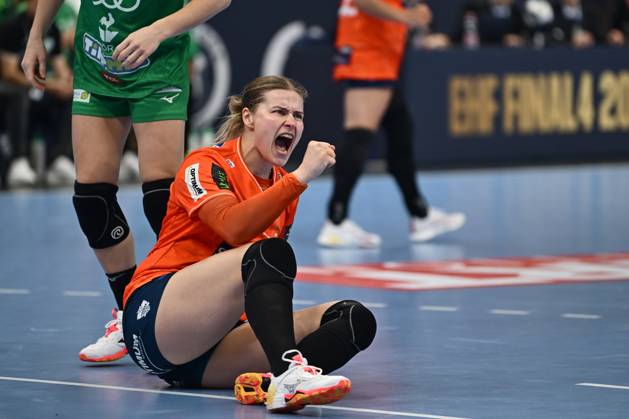 BUDAPEST: Gyori Audi ETO and Odense Handhold, gold medal Maren Aardahl of Odense Handhold reacts during the EHF Champions League Women 2024 2025 gold medal game between Gyori Audi ETO and Odense Handhold, in Budapest, Hungary, June 01, 2025. Alex Nicodim Imago Images Copyright: xAlexxNicodimx