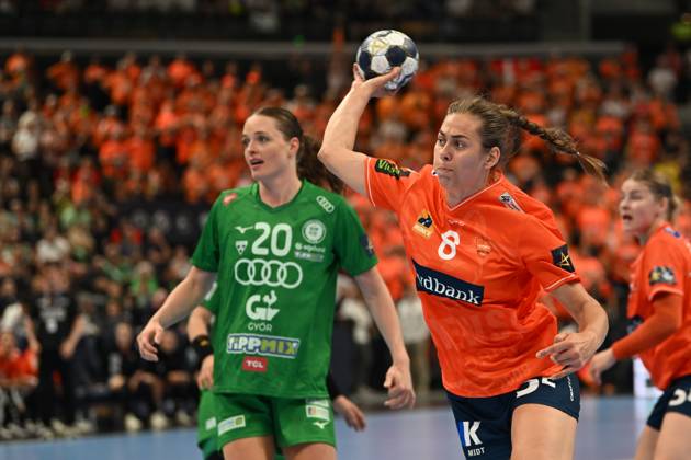 BUDAPEST: Gyori Audi ETO and Odense Handhold, gold medal Helene Fauske of Odense Handhold in action during the EHF Champions League Women 2024 2025 gold medal game between Gyori Audi ETO and Odense Handhold, in Budapest, Hungary, June 01, 2025. Alex Nicodim Imago Images Copyright: xAlexxNicodimx