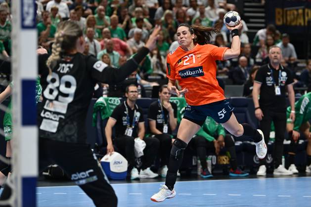 BUDAPEST: Gyori Audi ETO and Odense Handhold, gold medal Louise Burgaard of Odense Handhold in action during the EHF Champions League Women 2024 2025 gold medal game between Gyori Audi ETO and Odense Handhold, in Budapest, Hungary, June 01, 2025. Alex Nicodim Imago Images Copyright: xAlexxNicodimx