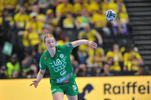 June 1, 2025, Budapest, Budapest, Hungary: Housheer Dione of Gyori Audi ETO on the final of the EHF Champions League Woman between Gyori Audi ETO KC and Odense Handbold on the second day of the EHF Champions league Final4 Woman in Budapest on the 1th of June. Budapest Hungary - ZUMAs291 20250601_zip_s291_064 Copyright: xBalintxSzentgallayx