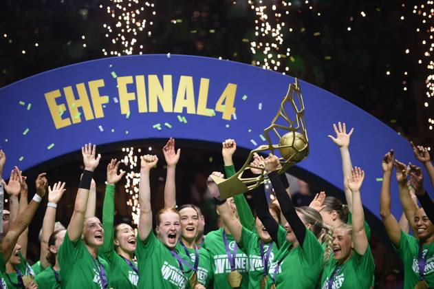 June 1, 2025, Budapest, Budapest, Hungary: Gyori Audi ETO KC celebrates after winning the final of the EHF Champions League Woman beating Odense Handbold on the second day of the EHF Champions league Final4 Woman in Budapest on the 1th of June. Budapest Hungary - ZUMAs291 20250601_zip_s291_098 Copyright: xBalintxSzentgallayx
