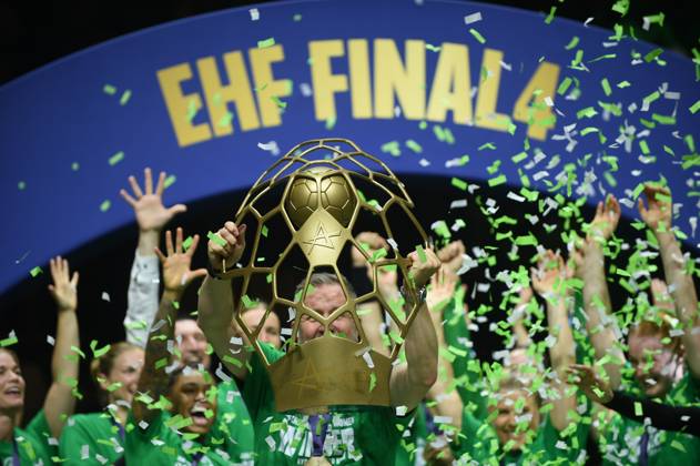 June 1, 2025, Budapest, Budapest, Hungary: Gyori Audi ETO KC celebrates after winning the final of the EHF Champions League Woman beating Odense Handbold on the second day of the EHF Champions league Final4 Woman in Budapest on the 1th of June. Budapest Hungary - ZUMAs291 20250601_zip_s291_096 Copyright: xBalintxSzentgallayx