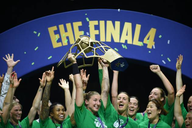 June 1, 2025, Budapest, Budapest, Hungary: Gyori Audi ETO KC celebrates after winning the final of the EHF Champions League Woman beating Odense Handbold on the second day of the EHF Champions league Final4 Woman in Budapest on the 1th of June. Budapest Hungary - ZUMAs291 20250601_zip_s291_100 Copyright: xBalintxSzentgallayx