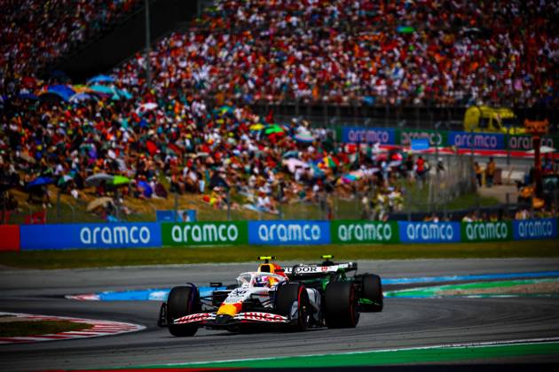 MOTORI - Formula 1 - Aramco Gran Premio de Espana 2025 - Race 30 Liam Lawson, (NZL) Racing Bulls, RB VCARB 02 Honda, during the Spanish GP, Barcelona 29 May-1 June 2025, Montemelo Formula 1 World Championship, WM, Weltmeisterschaft 2025. Spain Spain Copyright: xIPAxSport ABACAx