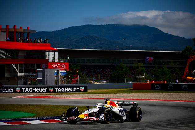 MOTORI - Formula 1 - Aramco Gran Premio de Espana 2025 - Race 06 Isack Hadjar, (FRA) Racing Bulls, RB VCARB 02 Honda, during the Spanish GP, Barcelona 29 May-1 June 2025, Montemelo Formula 1 World Championship, WM, Weltmeisterschaft 2025. Spain Spain Copyright: xIPAxSport ABACAx