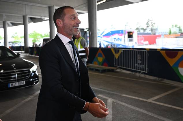 04 06 2025, xjrdrx, Football UEFA Nations League 1 2 Final, Germany Portugal v l UEFA President Aleksander Ceferin DFL DFB REGULATIONS PROHIBIT ANY USE OF PHOTOGRAPHS as IMAGE SEQUENCES and or QUASI VIDEO Muenchen