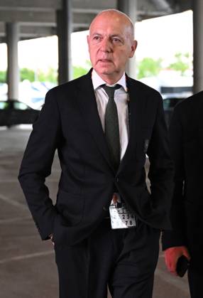 04 06 2025, xjrdrx, Football UEFA Nations League 1 2 Final, Germany Portugal v l DFB President Bernd Neuendorf Deutscher Fussball Bund DFL DFB REGULATIONS PROHIBIT ANY USE OF PHOTOGRAPHS as IMAGE SEQUENCES and or QUASI VIDEO Muenchen