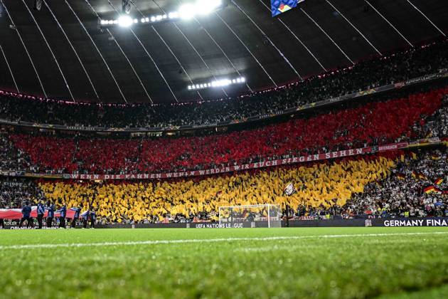 Choreography Choreo German Fans, Germany vs Portugal, Football, UEFA Nations League, Semi-Final, 04 06 2025 Munich Bavaria Germany Copyright: xkolbert-press MarcxNiemeyerx