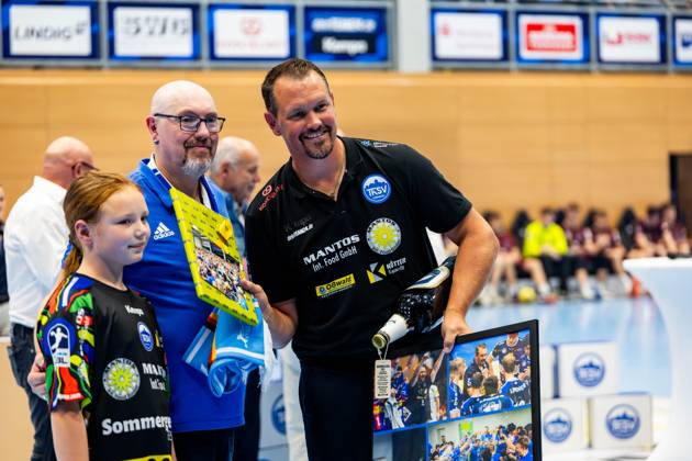 04 06 2025, GER, Handball, Men, Season 24 25, 1 Daikin Handball Bundesliga, 33 Matchday, ThSV Eisenach 1 VfL Potsdam Misha Kaufmann ThSV Eisenach,Coach 99817 Eisenach Werner Assmann Halle Am Sportp Thueringen Germany