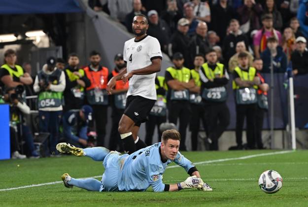 04 06 2025, xjrdrx, Football UEFA Nations League 1 2 Final, Germany Portugal v l Marc Andre ter Stegen Deutsche Fussball Nationalmannschaft DFB , Jonathan Tah Deutsche Fussball Nationalmannschaft DFB DFL DFB REGULATIONS PROHIBIT ANY USE OF PHOTOGRAPHS as IMAGE SEQUENCES and or QUASI VIDEO Muenchen