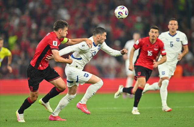ALBANIA vs SERBIA DUSAN VLAHOVIC, football player of Serbia during World Cup qualification match against Albania, at Kombetare stadium. Tirana, 07.06.2025. photo: MN Press photo mm FOOTBALL, SERBIA, ALBANIA, FIFA World Cup, WM, Weltmeisterschaft, Fussball QUALIFICATIONS MATCH Tirana Kombetare stadium Albania Copyright: xMarkoxMetlas xMNxPressx