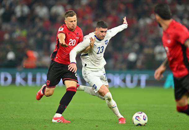 ALBANIA vs SERBIA DUSAN VLAHOVIC, football player of Serbia during World Cup qualification match against Albania, at Kombetare stadium. Tirana, 07.06.2025. photo: MN Press photo mm FOOTBALL, SERBIA, ALBANIA, FIFA World Cup, WM, Weltmeisterschaft, Fussball QUALIFICATIONS MATCH Tirana Kombetare stadium Albania Copyright: xMarkoxMetlas xMNxPressx
